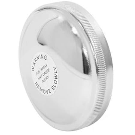 Aftermarket Silver Fuel Cap w/ Ridges FSG80-0188